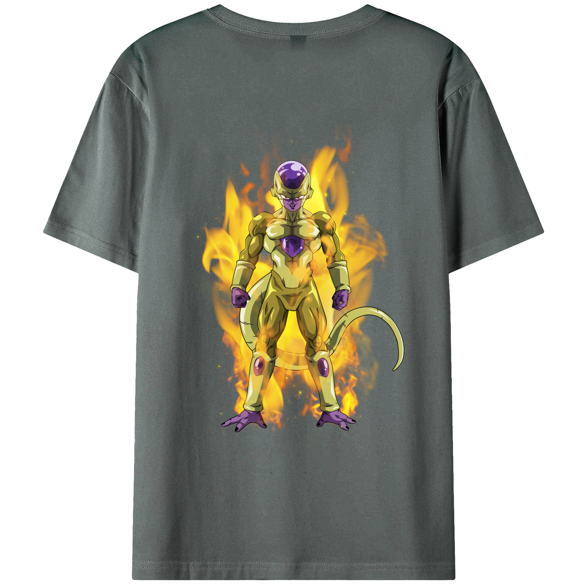 （画像用） ドラゴンボール フリーザ DRAGON BALL Frieza 綿100％ メンズ半袖Tシャツ（バックプリント） 通気性